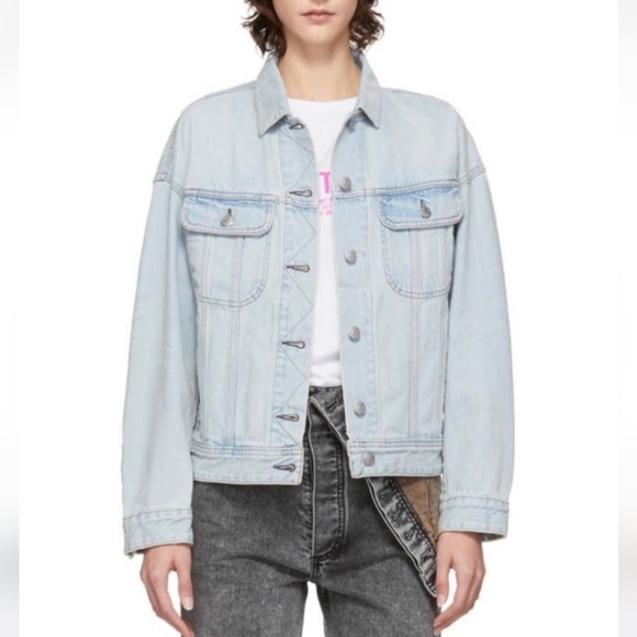 Acne Studios Blå Konst Japaness Denim Cotton Modell Jacket NWOT - Picture 1 of 14